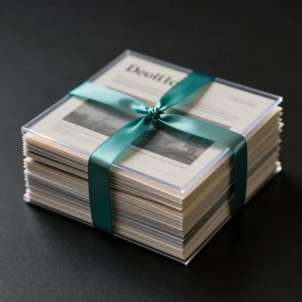 Teal-accented social content cards fan across a dark studio surface with dramatic rim light.